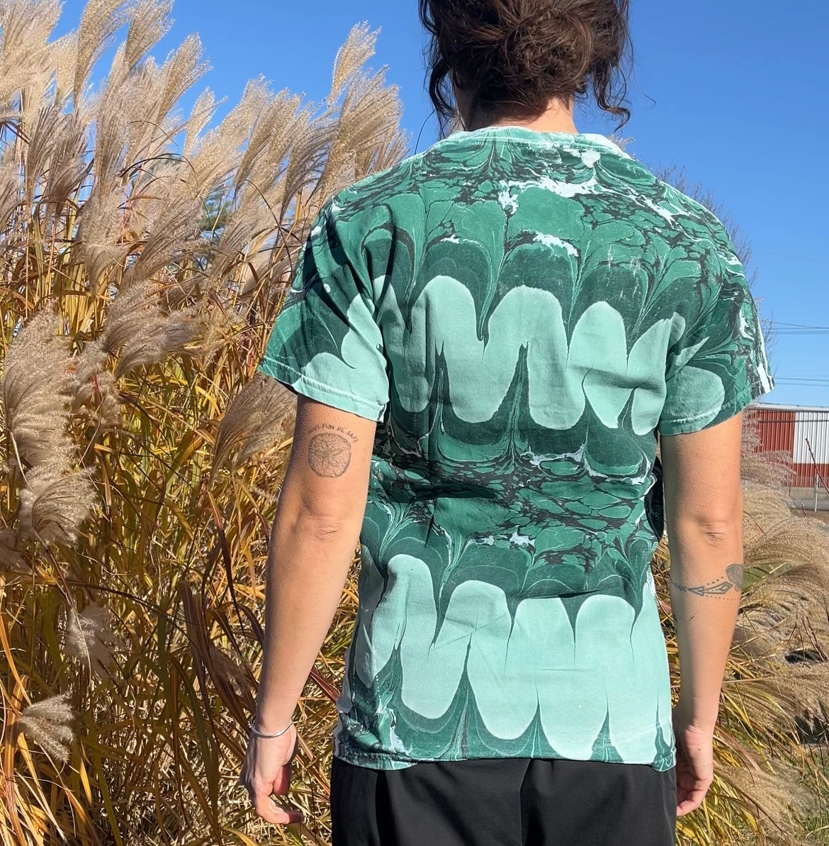 Marbled Tee: Squiggle (small)