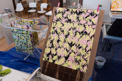 Fabric Marbling Workshop @ Toad & Co