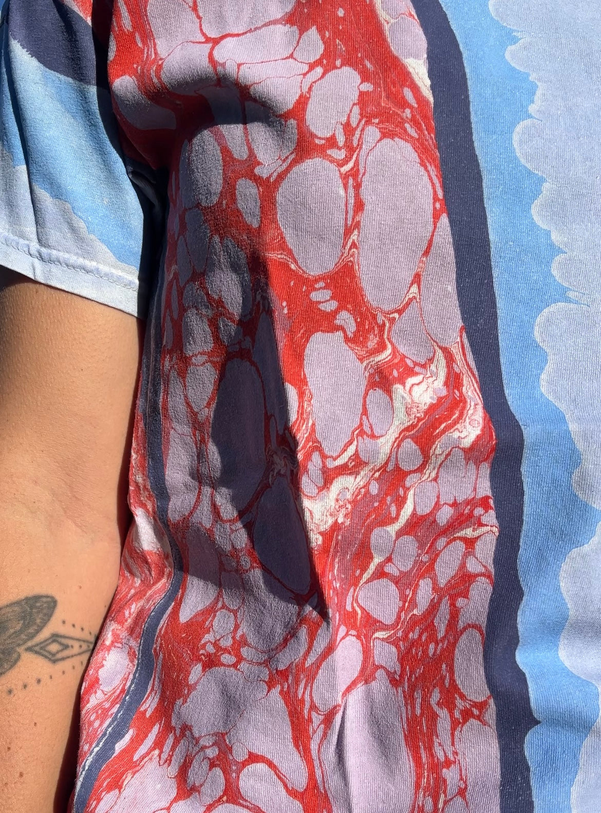 Marbled Tee: A River Runs Through (small)