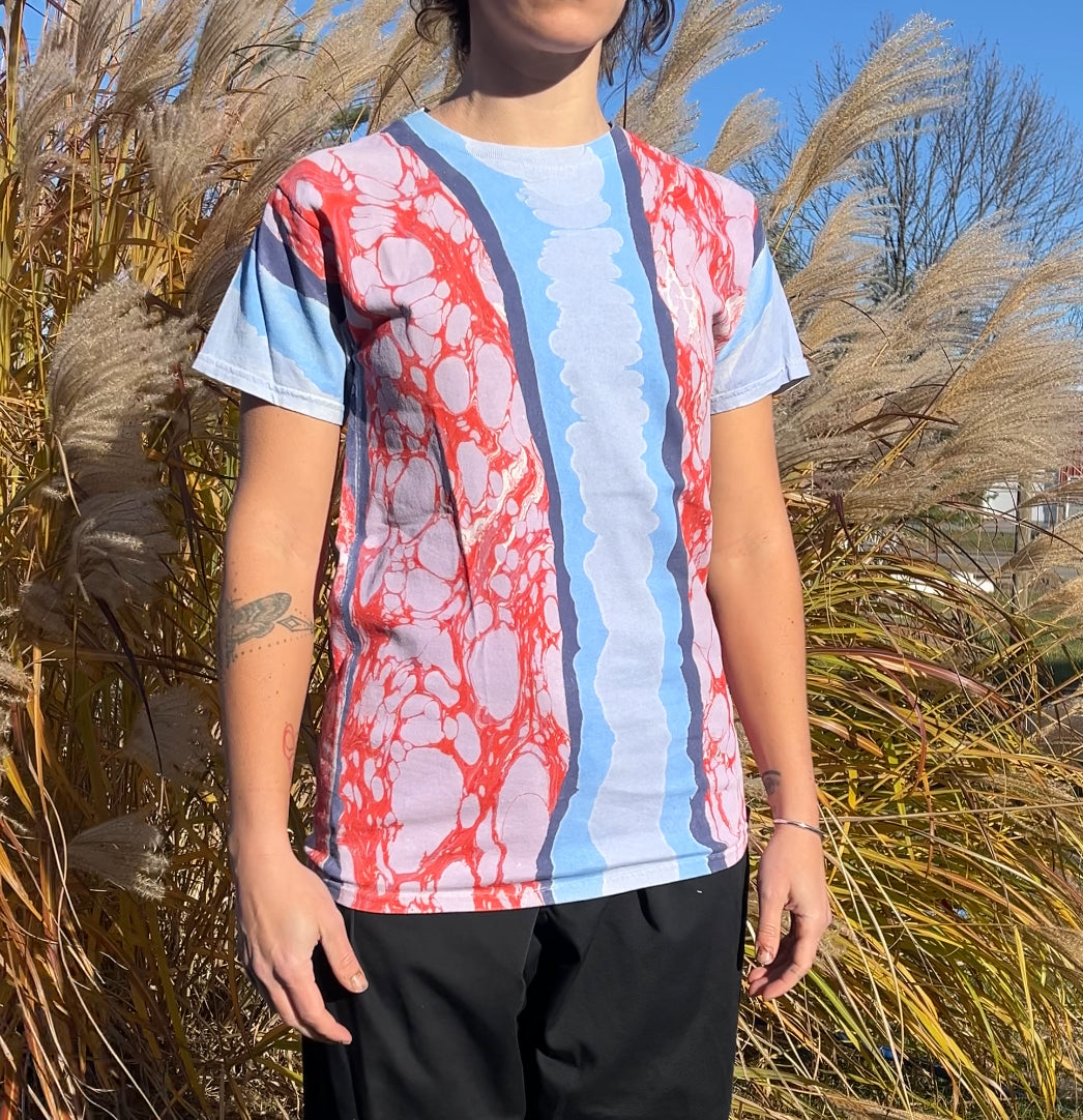 Marbled Tee: A River Runs Through (small)
