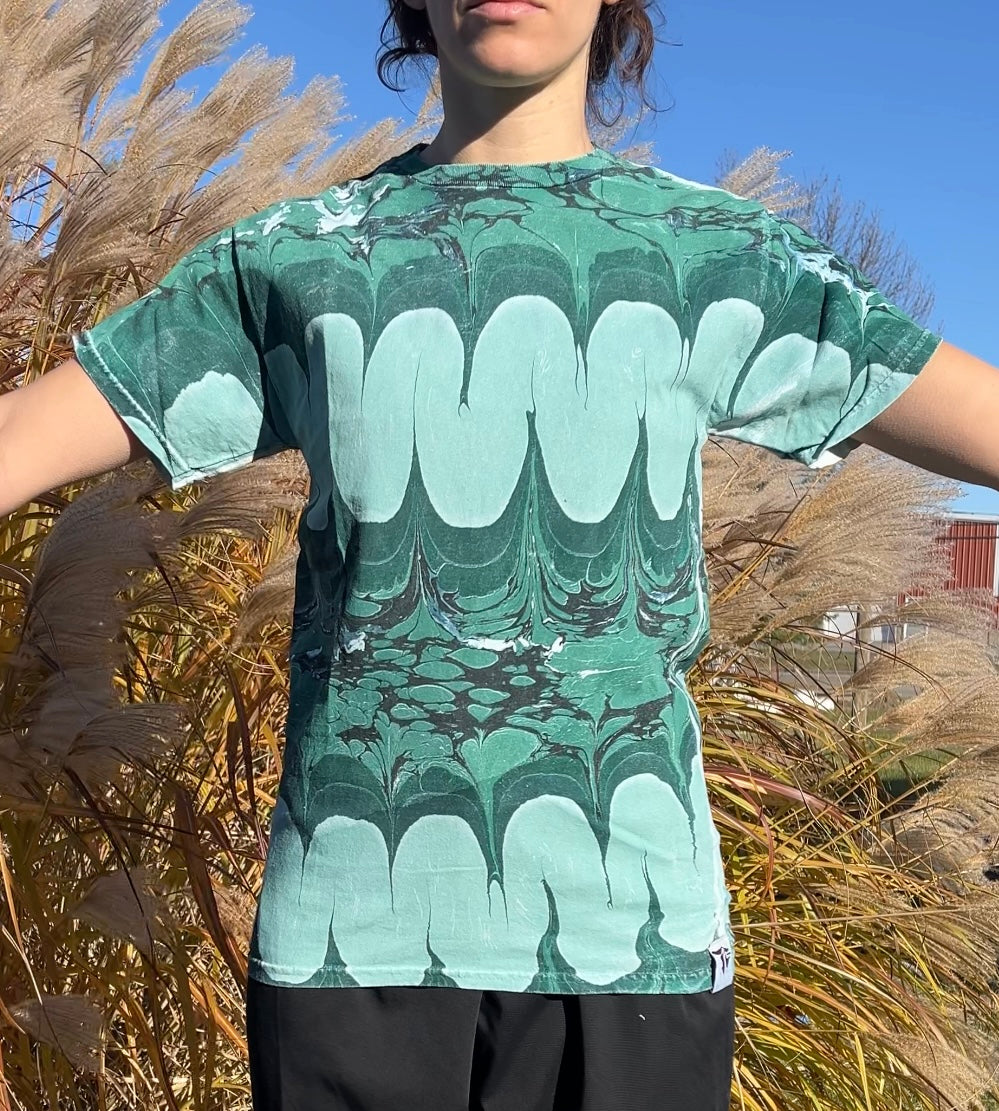 Marbled Tee: Squiggle (small)