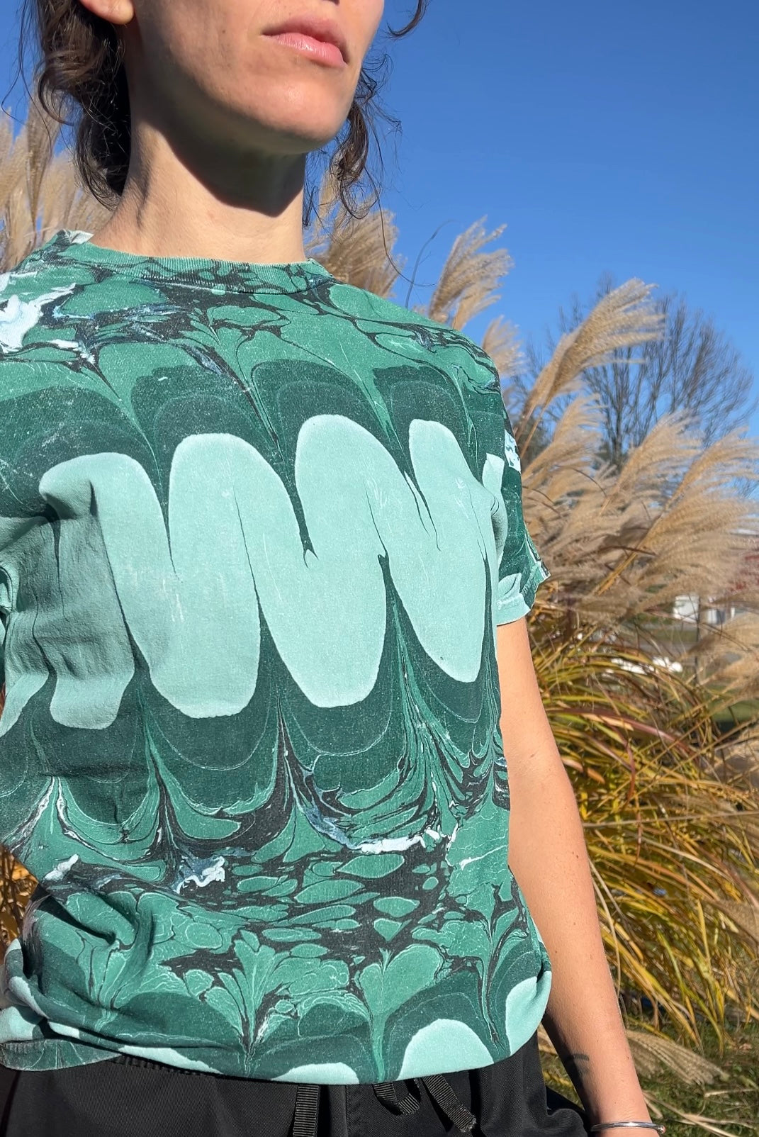 Marbled Tee: Squiggle (small)