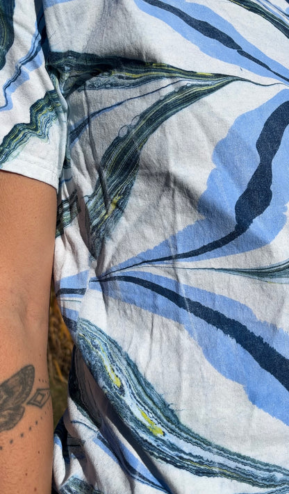 Marbled Tee: Whale Whale Whale (small)
