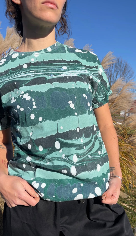 Marbled Tee: Snorkeler (small)