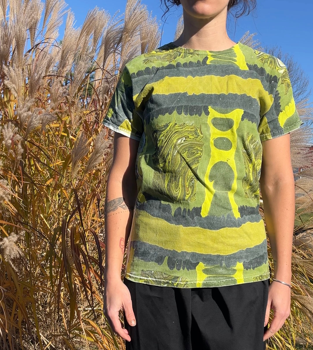 Marbled Tee: Hop Scotch (small)