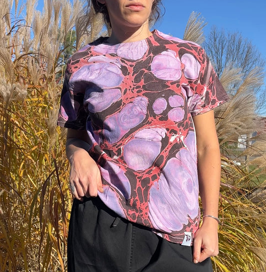 Marbled Tee: Bubblegum Pop (small)