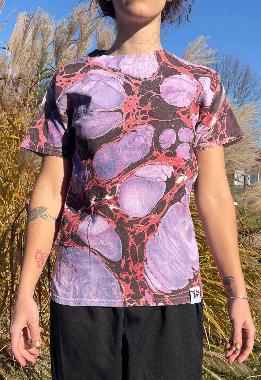 Marbled Tee: Bubblegum Pop (small)