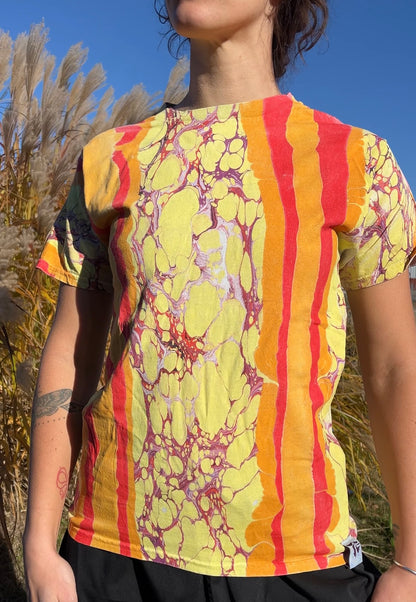 Marbled Tee: Banana Split (small)
