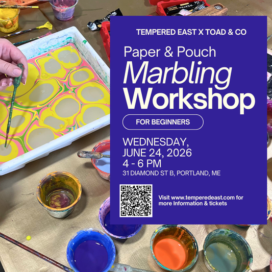 Paper & Pouch Marbling Workshop @ Toad & Co