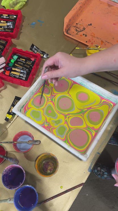 Paper & Pouch Marbling Workshop @ Root Wild Kombucha